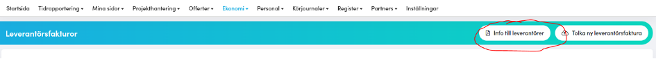 Info till leverantörer